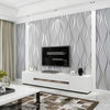 Simple 3D Water Ripple Non-woven Wallpaper Home Decoration Wall Sticker(Light Grey)