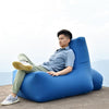 BB1082 Inflatable Sofa Inflatable Bed Outdoor Folding Portable Air Sofa Size: 70 x 65 x 60cm(Lake Green)