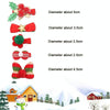 5pcs /Set Christmas Hairpin Set Snowman Bow Duckbill Clip Children Cute Hair Accessories, Style: NO.4 Christmas Hat