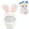 White Rabbit Cat Hat - Soft Velvet, Size L (37-45cm)