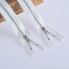 100 PCS No.3 Metal Copper Zipper Pants Placket Zipper, Specification: 10cm(Platinum + White)
