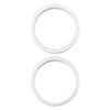 iPhone 16 Plus Rear Camera Lens Protector Ring (Silver, 2-Pack)