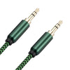 0.5m AUX 3.5mm Male to 3.5mm Male Cable Audio Cable(Green)