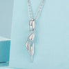 S925 Sterling Silver Platinum Romantic and Warm Tulip Beaded Jewelry Pendants(SCC2886)