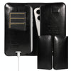 PU Flip Double Phone Card Slot Case, Size:19 x 11cm(Black)