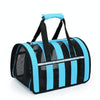 Foldable Mesh Pet Carrier Bag, Medium (Blue) - Breathable & Comfortable