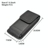For 4.7-5.3 inch Universal Nylon Cloth Mobile Phone Waist Bag with Card Slot(Black)