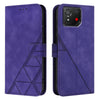 For Asus ROG Phone 8 Crossbody 3D Embossed Flip Leather Phone Case(Purple)