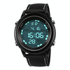 SANDA  411 Multifunctional Wports Watch Male Youth Fashion Model Male Waterproof Student Electronic Watch(Black  White)