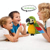 Plush Toy Parrots Recording Talking Parrots Will Twist the Fan Wings Children Toys, Size:Height 18cm(Blue)