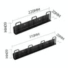 Household Glass Cup Holder Inverted Cup Hanger Bar Free Hole Wall Mounted Drainage Mug Shelf, Color: 3 Position (Black)