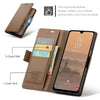For Samsung Galaxy A26 CaseMe 023 Butterfly Buckle Litchi Texture RFID Anti-theft Leather Phone Case(Brown)