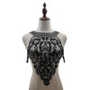 Black Embroidered Lace Collar Flower Three-dimensional Hollow Fake Collar DIY Clothing Accessories