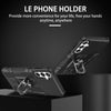 For Samsung Galaxy A25 5G Global Ring Holder Armor Hybrid Phone Case(Black)