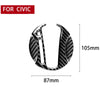 3 in 1 Car Carbon Fiber Automatic Gear Decorative Sticker for Honda Civic 8th Generation 2006-2011, Left Drive