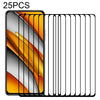 For Xiaomi Poco F3 25 PCS Full Glue Full Screen Tempered Glass Film