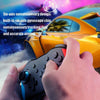 NS009 6-Axis Vibration Burst Wireless Bluetooth Gamepad For Switch Pro(Orange Blue)