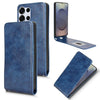 For Samsung Galaxy S25 Ultra 5G Magnetic Vertical Flip Leather Phone Case(Blue)