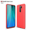 For Xiaomi Redmi Note 8 Pro Brushed Texture Carbon Fiber TPU Case(Red)