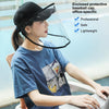 Anti-Saliva Splash Anti-Spitting Anti-Fog Anti-Oil Protective Baseball Cap Mask Removable Face Shield(Black)