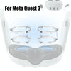 For Meta Quest 3 VR Magnetic Eyeglasses Frame, Spec: L&R Frame Transparent