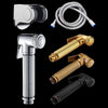 Multifunctional Wome Washers Pressure With Water Stop Woman Wash Nozzle Set, Colour:Black Antique