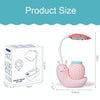 L-0 Cartoon Snail Pen Holder USB Rechargeable LED Soft Eye-Protection Desk Lamp(Pink)