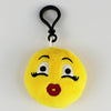 20 PCS Creative Plush Doll Mobile Pendants Gift Cartoon Cute Facial Expression Decorations Keychains with Hook