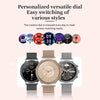 V60 1.39 Inch Health Monitoring Multifunctional Waterproof Bluetooth Call Smart Watch, Color: Silver Steel