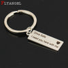 Fashion Keyring Gifts Engraved Drive Safe I Need You Here With Me Keychain Couples Boyfriend Girlfriend Jewelry Key Chain(Silver)