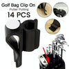 14pcs/ Pack Outdoor Golf Putter Clip Accessories(Black)