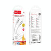hoco X99 Crystal Junction 2.4A USB to 8 Pin Silicone Charging Data Cable, Length:1m(Grey)