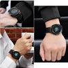 addies MY-1704 Earth Pattern Genuine Leather Strap Watch for Men, Not Support Life Waterproof