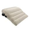 Press Inflatable Lumbar Pillow Portable Travel Flocking Pillow Chair Back Support