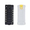 6-Way Plug-In Insulated Cover Fuse Box For Cars Yachts, Set: Standard
