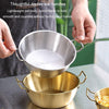 17cm 304 Stainless Steel Thickened Double Ear Soup Bowl Snack Bowl Fried Chicken Bowl(Silver)