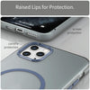 For iPhone 11 Pro Max MagSafe Frosted Translucent TPU + PC Full Coverage Phone Case(Dark Blue)