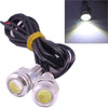 2 PCS 2x 2W Waterproof Eagle Eye Light White LED Light for Vehicles, Cable Length: 60cm(Silver)