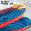 Sports Shock-absorbing Insoles Soft Bottom Sweat-absorbing Flat Arch Full Pad Heel Insoles, Size: 35-36(Yellow)