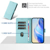 For Samsung Galaxy A56 5G Honeycomb Embossing RFID Leather Phone Case(Mint Green)