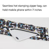 Sports Multi-Function Sunscreen Ice Sleeves with Zipper Pocket, Size: M(Technology Blue Long Version)