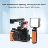 For Sony Alpha 7C / ILCE-7C / A7C PULUZ Wood Handle Metal Camera Cage Stabilizer Rig