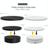 3 in 1 Electric Rotating Display Stand Turntable(White)