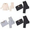 Antibacterial Double-faced Fleece Winter Thickened Constant Temperature Underwear, Size: XXL(Black)