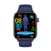 ET570 1.96 inch Color Screen Smart Watch Silicone Strap, Support Bluetooth Call / ECG(Blue)