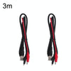 2x 3m BNC to Dual Crocodile Clips Test Leads 250V