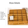 D-86 Office Conference Classroom Mobile Phone Storage Box, Style: 48 Grids (Black Oak)