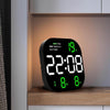6633 LED Screen Digital Display Timing Desktop Alarm Clock Living Room Hanging Clock(White Light)