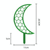 Plastic Moon Climbing Stands Balcony Pot Plant Hauling Gardening Decorative Flower Holder(Black)