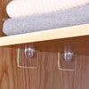 4pcs /Set Simple Firm Load Bearing Wardrobe Layered Partition Bracket, Size: Large 7cm